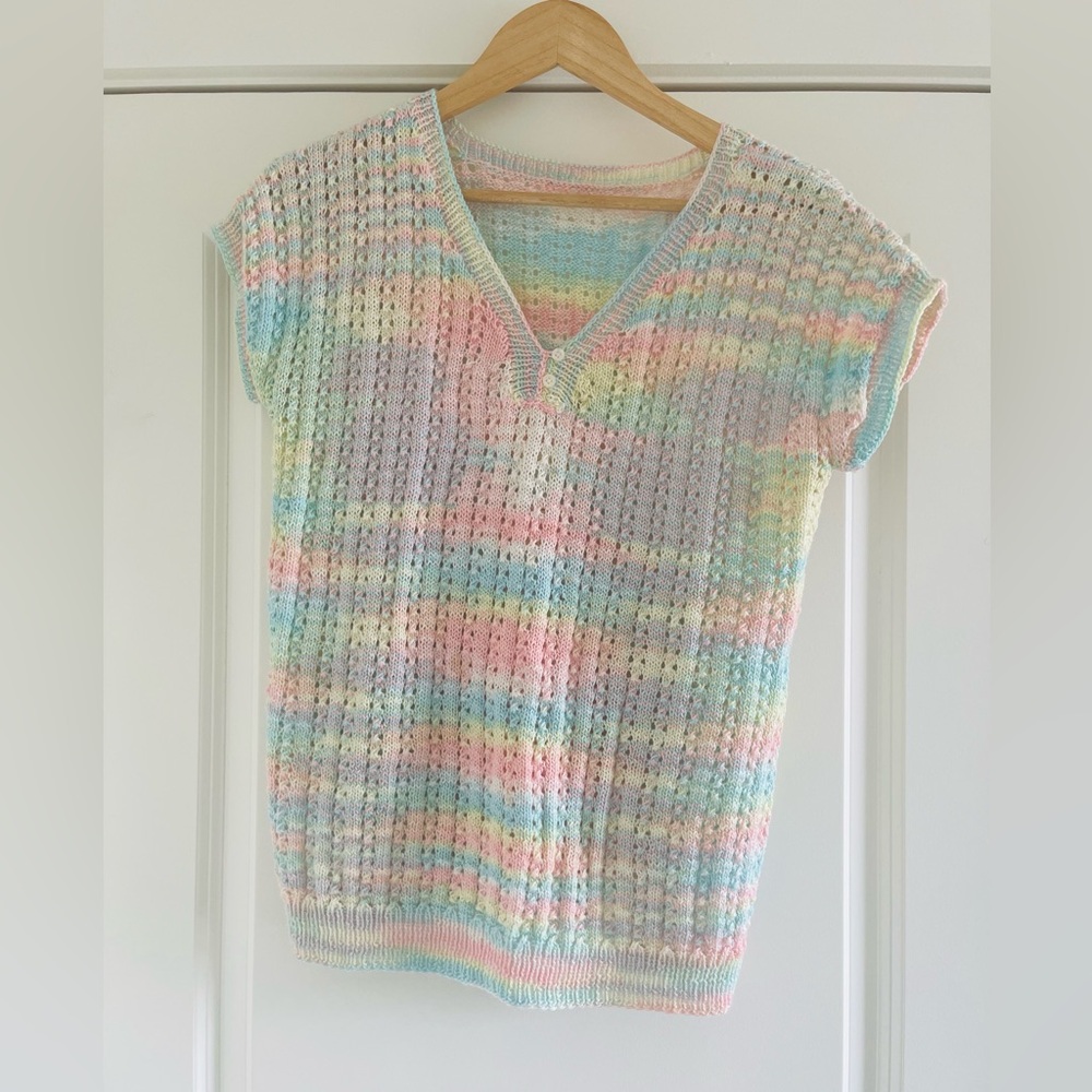 Sold-Colorful Pastel Knit sweater